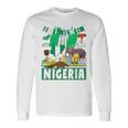 ナイジェリアの服のアイデア キッズ&ノベルティ ナイジェリア国旗 長袖Tシャツ ギフトのアイデア