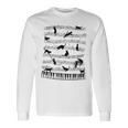 ノーティーキャット 音符付き 音楽 楽譜 おもしろ猫 ギフト 長袖Tシャツ ギフトのアイデア