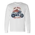 バイク 面白tシャツ No Bike No Life メンズ オートバイ モーターサイクル おもしろ ツーリング 服 長袖Tシャツ ギフトのアイデア