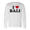バケーションアイランドハート-ファニーアイラブバリ 長袖Tシャツ ギフトのアイデア