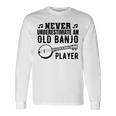 メンズ バンジョーじいさんバンジョーインストラクター 長袖Tシャツ ギフトのアイデア