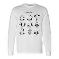 パンダヨガポーズ、パンダは異なるヨガポジションを作ります。 長袖Tシャツ ギフトのアイデア