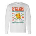 ピザ愛好家 ピザピース 長袖Tシャツ ギフトのアイデア