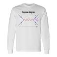 ファインマン図 物理学 量子野外物理学 長袖Tシャツ ギフトのアイデア