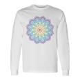 フラワー オブ ライフ フラワー ライト ワーカー スピリチュアル 長袖Tシャツ ギフトのアイデア