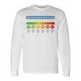 ペインスケール 安静時ナースフェイススケール ナースムード 長袖Tシャツ ギフトのアイデア
