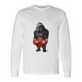 ボクシング チャンピオン ゴリラ ボクサーファイター 長袖Tシャツ ギフトのアイデア