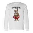 ボクシングチャンピオン 柴犬ファイター 長袖Tシャツ ギフトのアイデア