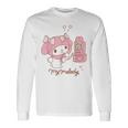 マイメロディ でんわ ライトカラー 長袖Tシャツ ギフトのアイデア
