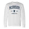 マクレガー ミネソタ Mn ヴィンテージ アスレチック ネイビー スポーツデザイン 長袖Tシャツ ギフトのアイデア