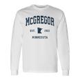 マクレガー ミネソタ Mn ヴィンテージ アスレチック ネイビー スポーツデザイン 長袖tシャツ 長袖Tシャツ ギフトのアイデア