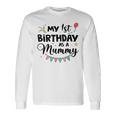 ママとしての私の1歳の誕生日パーティーイヤーを祝うママ 長袖Tシャツ ギフトのアイデア