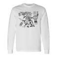 マヤの守護神テスカトリポカの戦士アステカインディアンメキシコ 長袖Tシャツ ギフトのアイデア