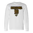 マラドーナ 10 長袖tシャツ 長袖Tシャツ ギフトのアイデア