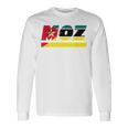 モザンビークデザイン。国旗付きモザンビーク衣装 Moz 長袖Tシャツ ギフトのアイデア