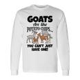 ヤギの恋人たちのためのヤギシャツ 農場アパレル ミームパンファニーヤギ 長袖tシャツ 長袖Tシャツ ギフトのアイデア