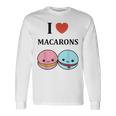 ユーモアマカロン フランスのデザートペストリー マカロンが大好き 長袖Tシャツ ギフトのアイデア