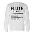 ユーモラスなフルート 愛好家 ステートメント皮肉なフルート 面白い 長袖Tシャツ ギフトのアイデア