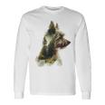 ヨークシャーテリア 犬 モチーフ ペット アートワーク ヨークシャーテリア 長袖Tシャツ ギフトのアイデア