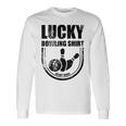 ラッキーボウリングシャツはボウラーのための面白い引用を洗わないでください 長袖Tシャツ ギフトのアイデア