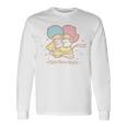 リトルツインスターズ ほしにのって ライトカラー 長袖Tシャツ ギフトのアイデア