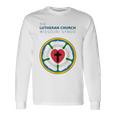 ルーテル教会 ミズーリ州会議 Lcms ローズシールロゴ 長袖Tシャツ ギフトのアイデア