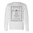 レオナルド・ダ・ヴィンチの「ヴィトルヴィア人」 オリジナル 長袖Tシャツ ギフトのアイデア