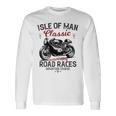 レトロマン島ttレースヴィンテージバイクレース 長袖tシャツ 長袖Tシャツ ギフトのアイデア