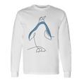 ワンライン キングペンギン エンペラーペンギン シーバード ぺんぎん 長袖Tシャツ ギフトのアイデア