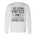 ヴィンテージ 1987 メンズ 限定版 Bday 1987 誕生日 長袖Tシャツ ギフトのアイデア