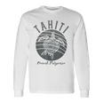 ヴィンテージ タヒチ亀 フレンチポリネシア島ホッピング 長袖Tシャツ ギフトのアイデア