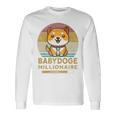 ヴィンテージ 面白い Baby Doge Millionaire Miner Baby Doge 長袖tシャツ 長袖Tシャツ ギフトのアイデア