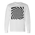 催眠術師 ヒプノシス グラフィック 目の錯覚 トリッピー スパイラル 幾何学模様 長袖Tシャツ ギフトのアイデア