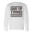 双子の父 父の日 双子のお父さん おもしろい 双子の父 長袖Tシャツ ギフトのアイデア