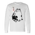 和風カエル漢字ミニマリストアート 長袖Tシャツ ギフトのアイデア