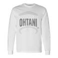 大谷翔平 ロサンゼルス ネーム&ナンバー 表裏 長袖Tシャツ ギフトのアイデア