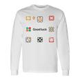 幸運を Good Luck！ロゴ アイコン 3 長袖Tシャツ ギフトのアイデア