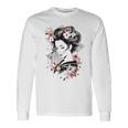日本の芸者アートグラフィックtシャツ メンズ レディース キッズ 長袖Tシャツ ギフトのアイデア
