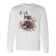 日本アート うさぎ 忍者 浮世絵 アニメスタイル サムライラビット 長袖Tシャツ ギフトのアイデア