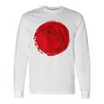 日本国旗 昇る太陽 日照 日の丸 長袖Tシャツ ギフトのアイデア