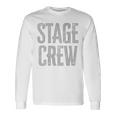 映画、テレビ、劇場、カメラ用のステージクルーが背面にプリントされています。 長袖Tシャツ ギフトのアイデア