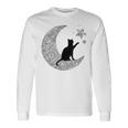 曼荼羅猫tシャツ レディース メンズ ユース 月と星 長袖Tシャツ ギフトのアイデア