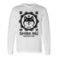 犬 メンズ レディース かわいい おもしろ いぬ イヌ しば犬 シバ犬 柴犬 芝犬 犬好き 柴犬好き 長袖Tシャツ ギフトのアイデア