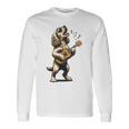 犬 演奏 ギター 歌う アメリカン コッカー スパニエル 面白い 長袖Tシャツ ギフトのアイデア