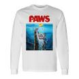 猫 ねこ 海 Paws アヒル 長袖Tシャツ ギフトのアイデア