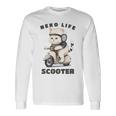 猫 ネコ 白猫 イラスト 原付 スクーター バイク 猫好き バイク好き かわいい おもしろ レトロ Neko Life 長袖tシャツ 長袖Tシャツ ギフトのアイデア
