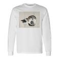 眠れる猫 子猫 このばいれい 日本 美術 絵画 かわいい 墨 長袖Tシャツ ギフトのアイデア