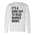 禁止された本を読むのに良い日だ面白いヴィンテージ 長袖Tシャツ ギフトのアイデア