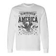 米国 アメリカン イーグル アメリカ国旗 パトリオット Usa バックプリント メンズ 長袖Tシャツ ギフトのアイデア