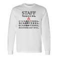 職場で使えるstaffではありませんユーモアグラフィック 長袖Tシャツ ギフトのアイデア